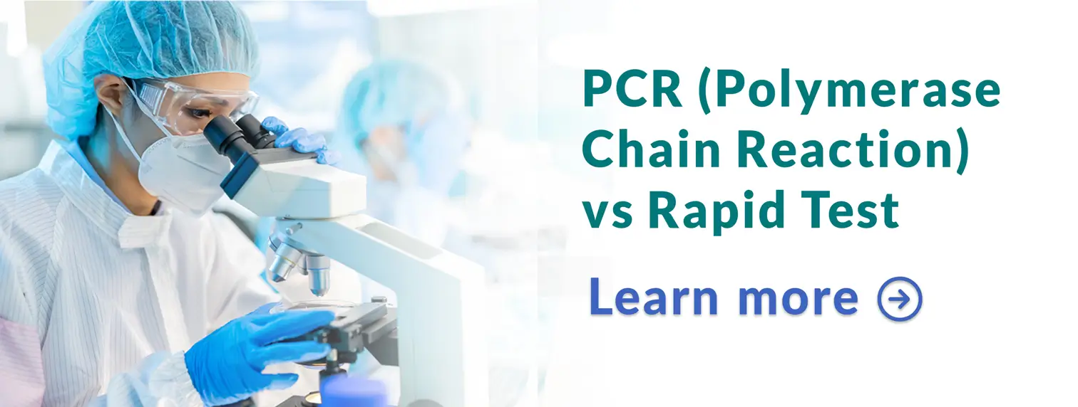 PCR (Polymerase Chain Reaction) vs Rapid Test