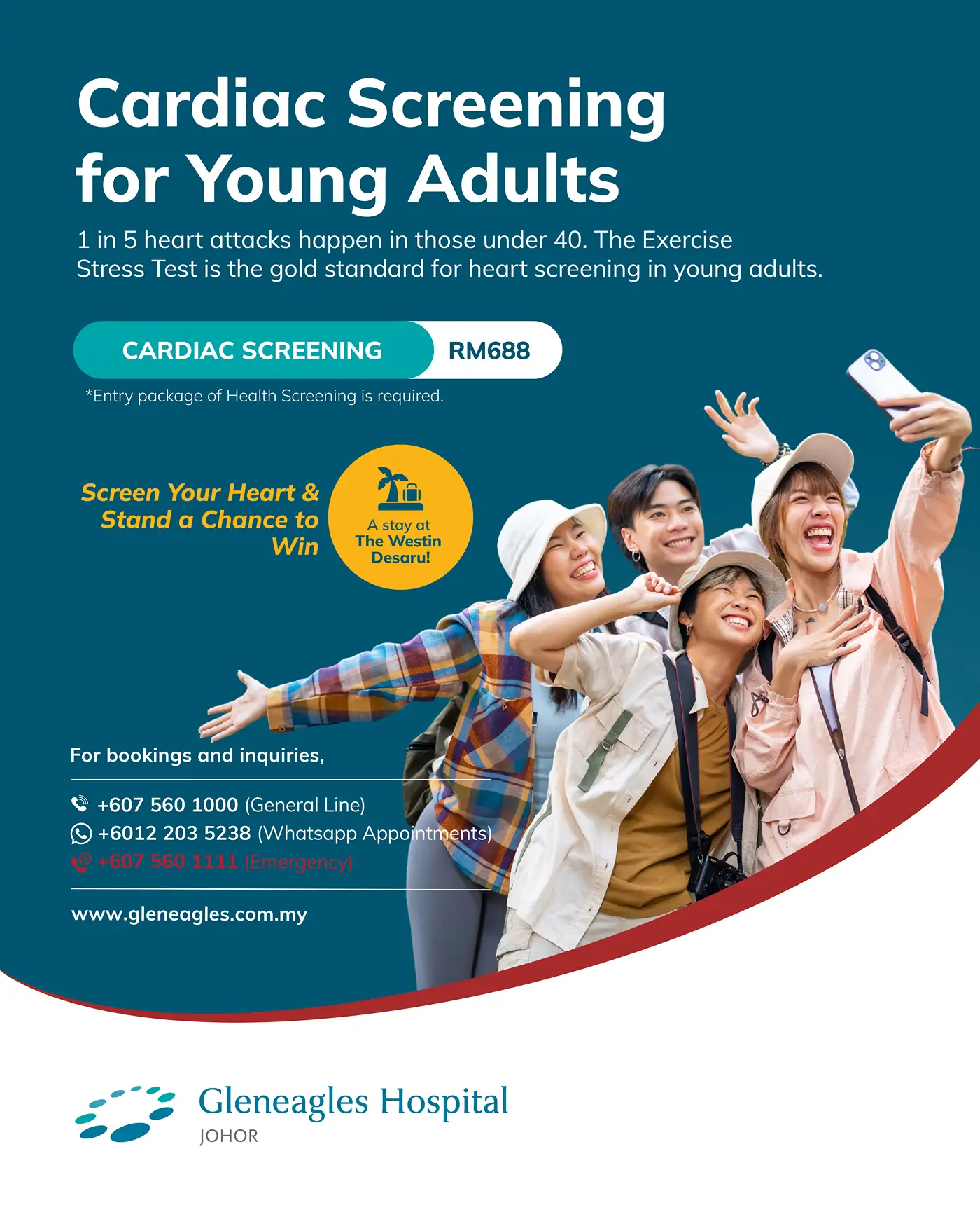 Gleneagles Hospital Johor_Heart Screening_Young Adults