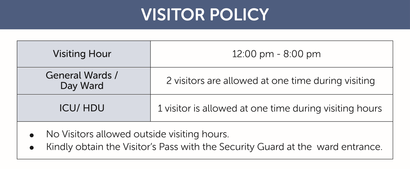 Our Library Visitor policy